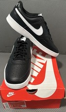 Nike Court Vision Zapatos de Skate Bajos para Hombres Talla 12 Cuero Negro/Blanco CD5463-001