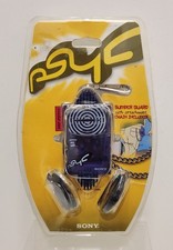 Vintage 1999 Sony Psyc SRF-PSY03 AM/FM Portable Radio w/ Clip Walkman Violet NOS