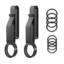 Tactical Stealth Duty Belt Key Holder, 2 Pack Belt Key Clip Holder with 12 Pc...
