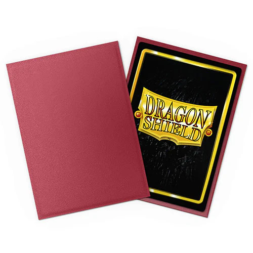 Dragon Shield - Matte Non-Glare Standard Size Sleeves 100pk - Blood Red - Picture 2 of 2