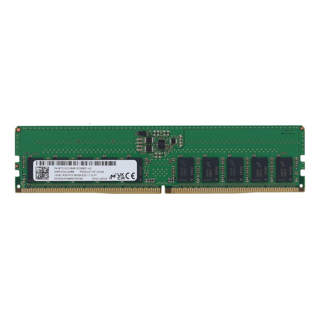 Micron MTC10C1084S1EC56BD1 16GB DDR5 5600MHz Desktop Memory - 1yr Warranty