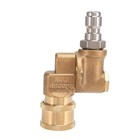 Connecting Pivoting Coupler For Pressure Washer Spray Nozzle, 90 Degree Rotation