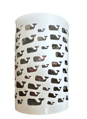 Vineyard Vines Stainless Steel Whale Pillar Candle Holder