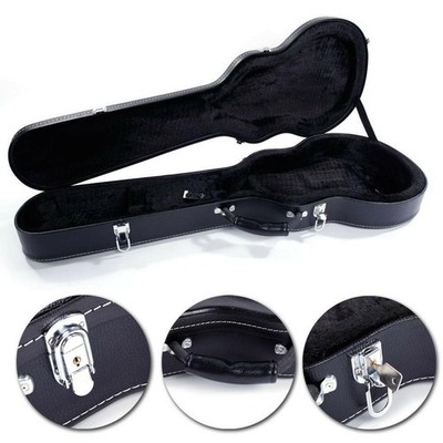 Black for GLP Style Electric Guitar Carrying Hard Shell Case w/ Lock Latch