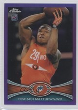 2012 Topps Chrome Retail Purple Refractor 210/499 Rishard Matthews #204 2u6