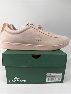 lacoste sneakers Carnaby Evo Nubuck Pink Color Size 13 Usa Men s $85.00