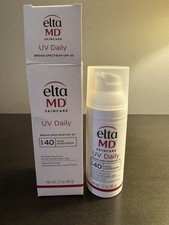 Elta MD UV Daily Facial Sunscreen SPF 40 1.7 oz 48 g Full Size NIB EXP 3/27