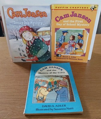 Cam Jansen 3 Book Lot PB Mystery Snowy Day First Day of School U.F.O. Youth