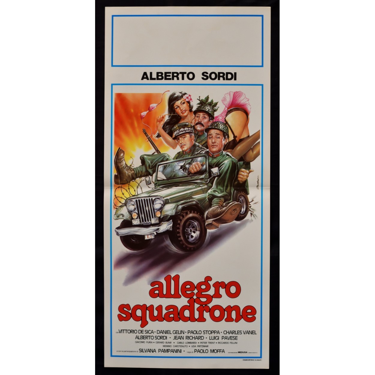 Locandina originale film Allegro squadrone (1954) - Regia di Paolo Moffa