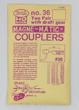 Kadee 36 HO 30-Series Coupler Long (25/64") Centerset Shank