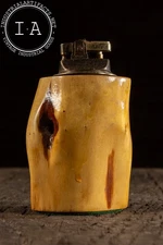 Mid-Century Burlwood Veneer Table Lighter