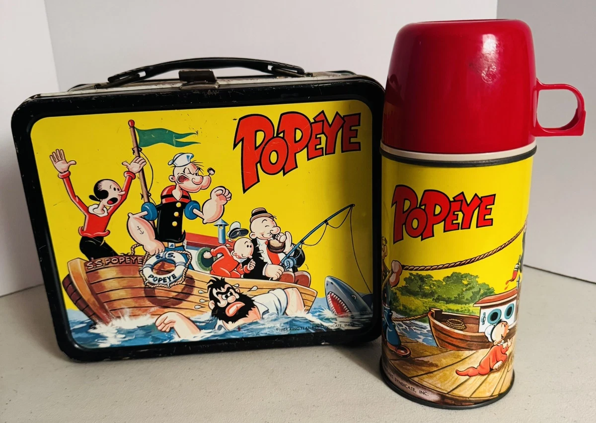 Popeye Lunch Box Indiana Collectible Metal Lunchboxes (Pre-1970
