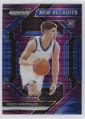 2024 Panini Prizm Draft Picks Purple Pulsar 46/55 Reed Sheppard Rookie RC 1f60