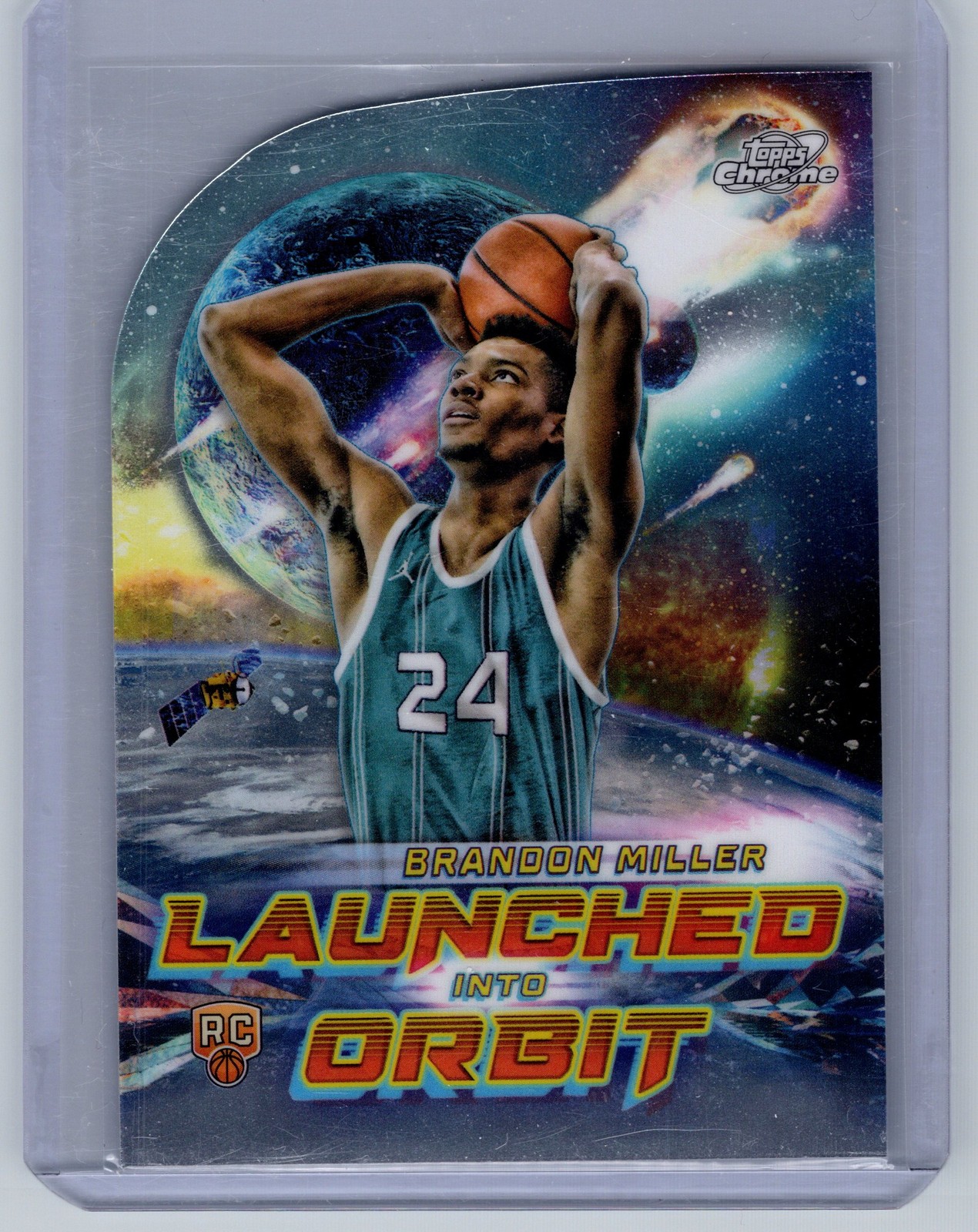Brandon Miller #LIO-3 Basketball Cards 2023 Topps Cosmic Chrome Launched Into Orbit trading card — raw and PSA graded price guide