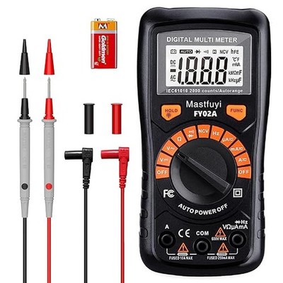 Digital Multimeter, Multi Tester with NCV, Auto Ranging, Overload/Case [ FY02A ]