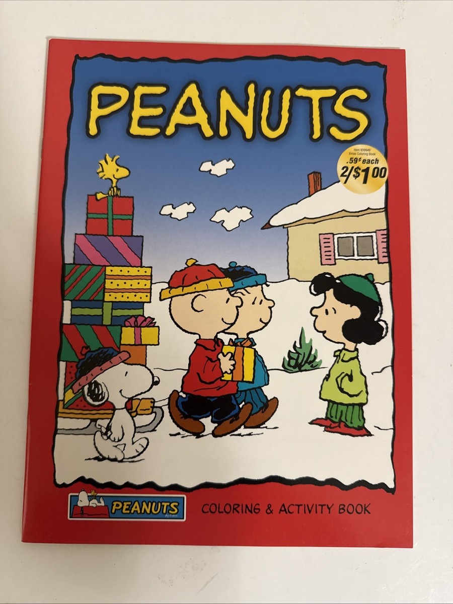 Peanuts Holiday Fun Coloring & Activity Book Snoopy Charlie Brown