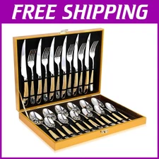 Stunning Mirror Polished Silverware Set, Service of 6