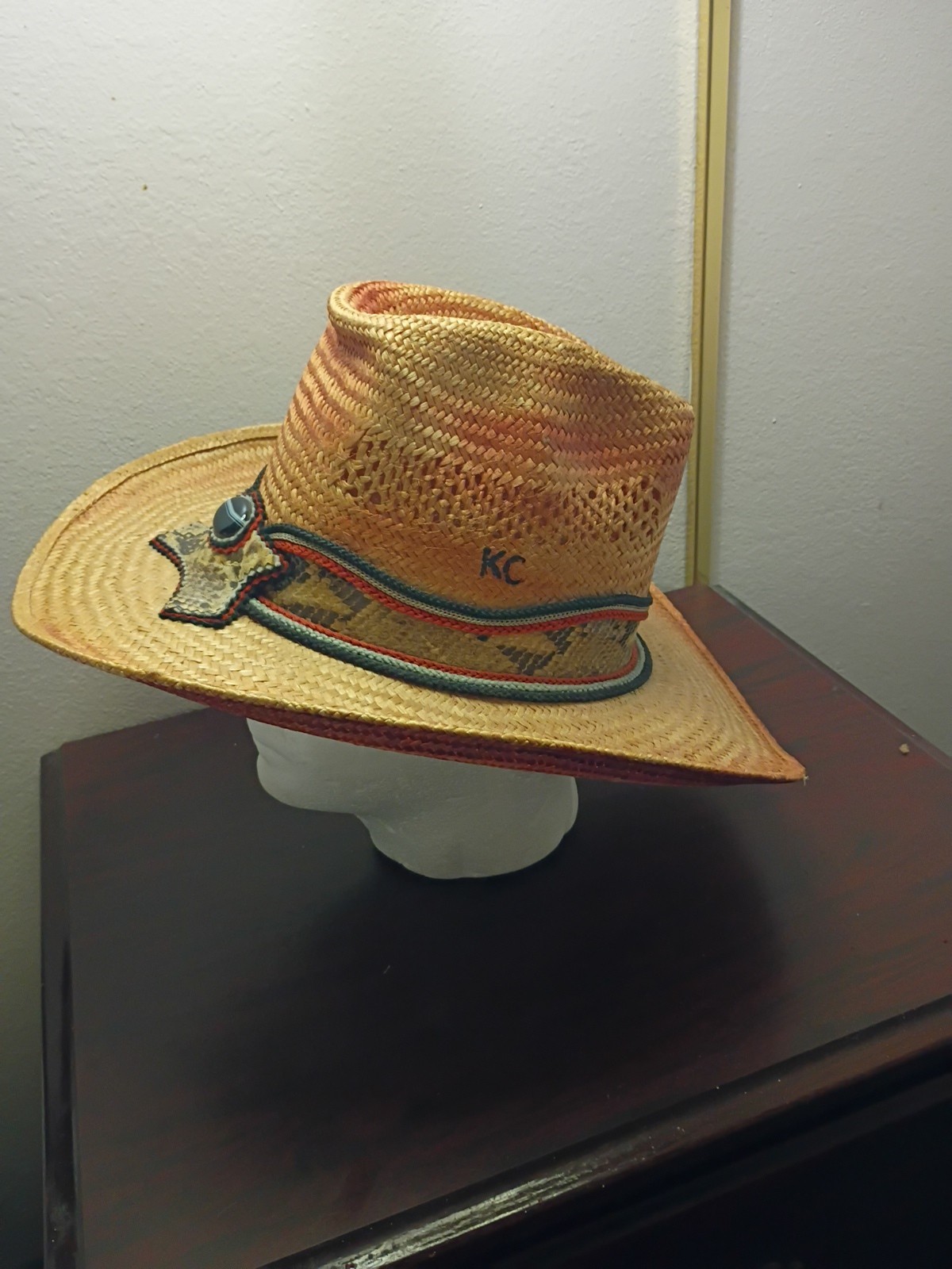 Bailey U Roll It Cowboy Hat With Python Snakeskin… - image 4