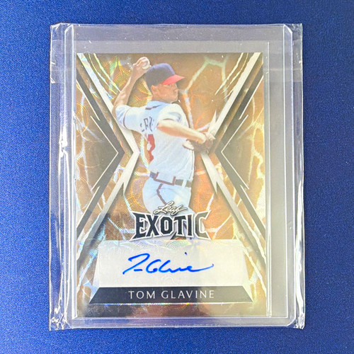 Leaf 2023 Exotic Tom Glavine #BA-TG1 Signed Auto 1/1 Atlanta Braves