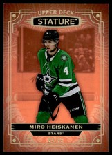2022-23 Upper Deck Stature Orange Miro Heiskanen 04/55 #64 JERSEY NUMBER