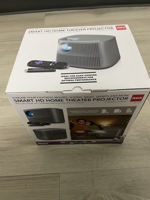 RCA 720P HD ROKU Smart Home Theater Streaming Projector RPJ185 | eBay