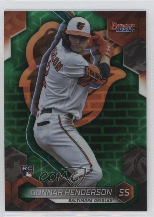 2023 Bowman's Best Green Refractor 27/99 Gunnar Henderson #26 19hu