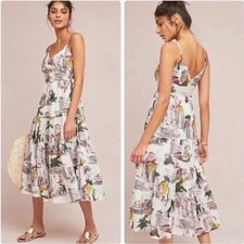 Anthropologie Cityscape Dress By Lazy Bone NWT Size XS Multicolor