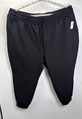 Old Navy Pants Plus Sz 3X StretchTech Jogger Go-H20 Women Black Pockets, NWT
