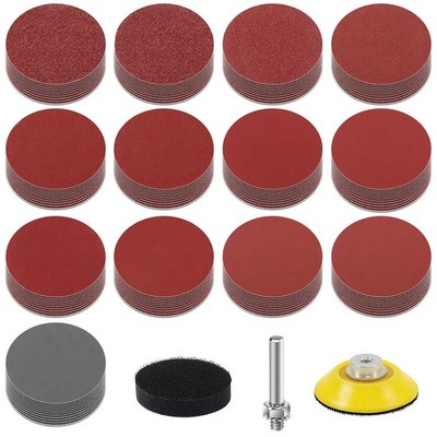 Tarcze szlifierskie KONGMING 130 szt rzep 50mm różne ziarnistości 2 cale