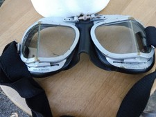 Vintage Halcyon Motorcycle Goggles BS4110  - Aviator Style Made in Britain