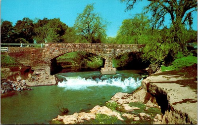 #ad #ad Old Stone Bridge Napa River Postcard St. Helena Silverado Trail CA $4.99