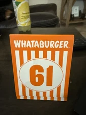 Whataburger Table Tent 61