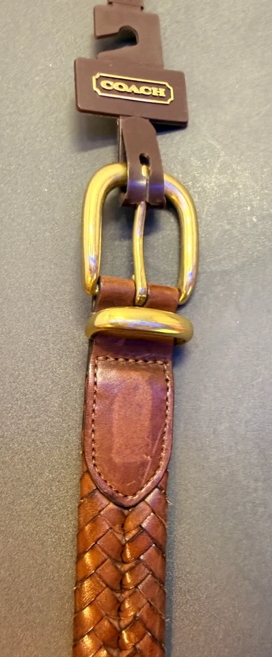 NUEVO Cinturón Coach Unisex Marrón Talla 34 FS5922 - Leer Descripción Foto 3 de 4