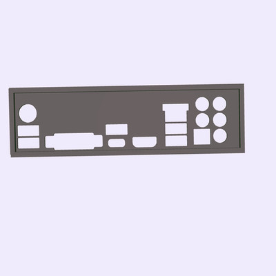 Msi B250 Krait Gaming IO Backplate, 3D Printed Shield