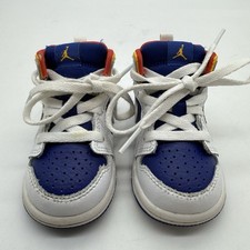 Jordan 1 Mid "Hite Deep Royal Blue" Sneakers 4C