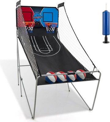Giantex Dual Shot Electronic Basketball Arcade Game 8 Modes4 Balls LCDScoreboard