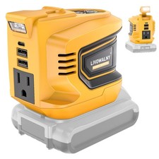 Real 200W Power Inverter Compatible With Dewalt, DC 20V to AC 110-120V Batter...