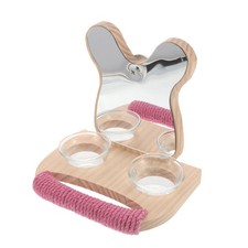 Bird Feeding Station Parrot Play Stand Food Bowl Holder Cage Tray