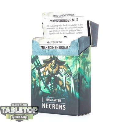 Necrons - Data Cards 9. Edition  - deutsch