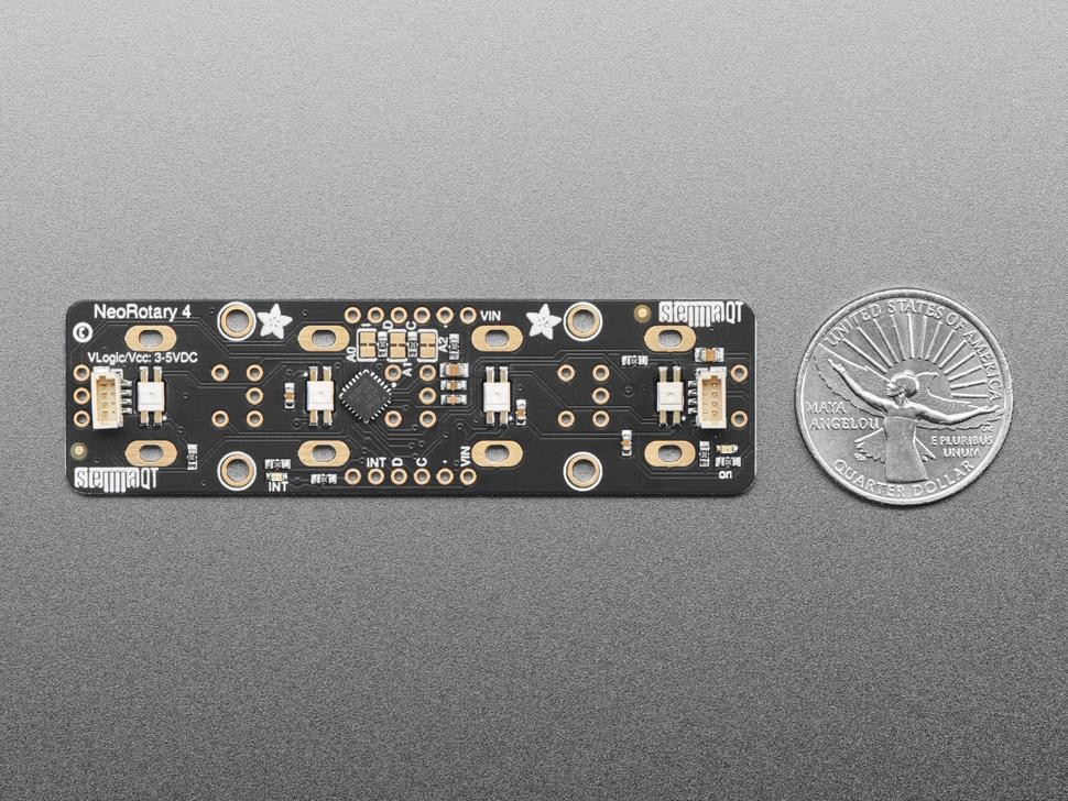 Adafruit I2C Quad Rotary Encoder Breakout mit NeoPixel