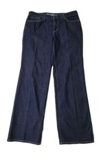 Eddie Bauer Natural Straight Leg Jeans Women's 12 Denim Dark Wash Cotton Quality