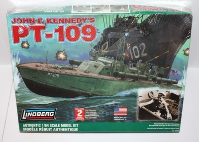 NEW Lindberg JOHN F KENNEDY's PT-109 Authentic 1/64 Scale Model Kit