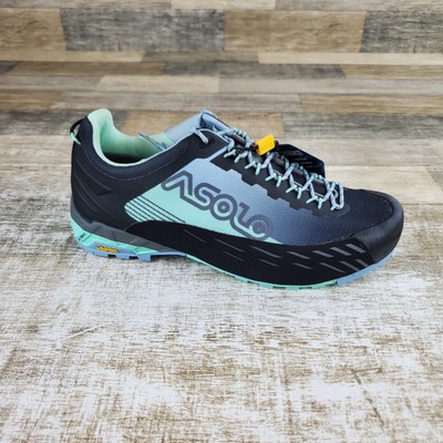 Asolo ELDO ML Womens Hiking Shoes Sz 9 Brook Green Blue Fog Lace Up Sneakers