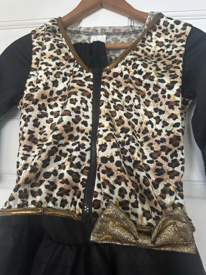 Niñas Disfraz Completo Leopardo Niños Gato Animal Vestido Halloween Guepardo L 12-14 Foto 3 de 4