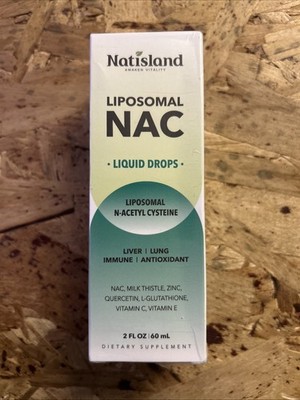 Liposomal Liquid NAC Supplement N-Acetyl Cysteine Drops, Milk Thistle 600mg