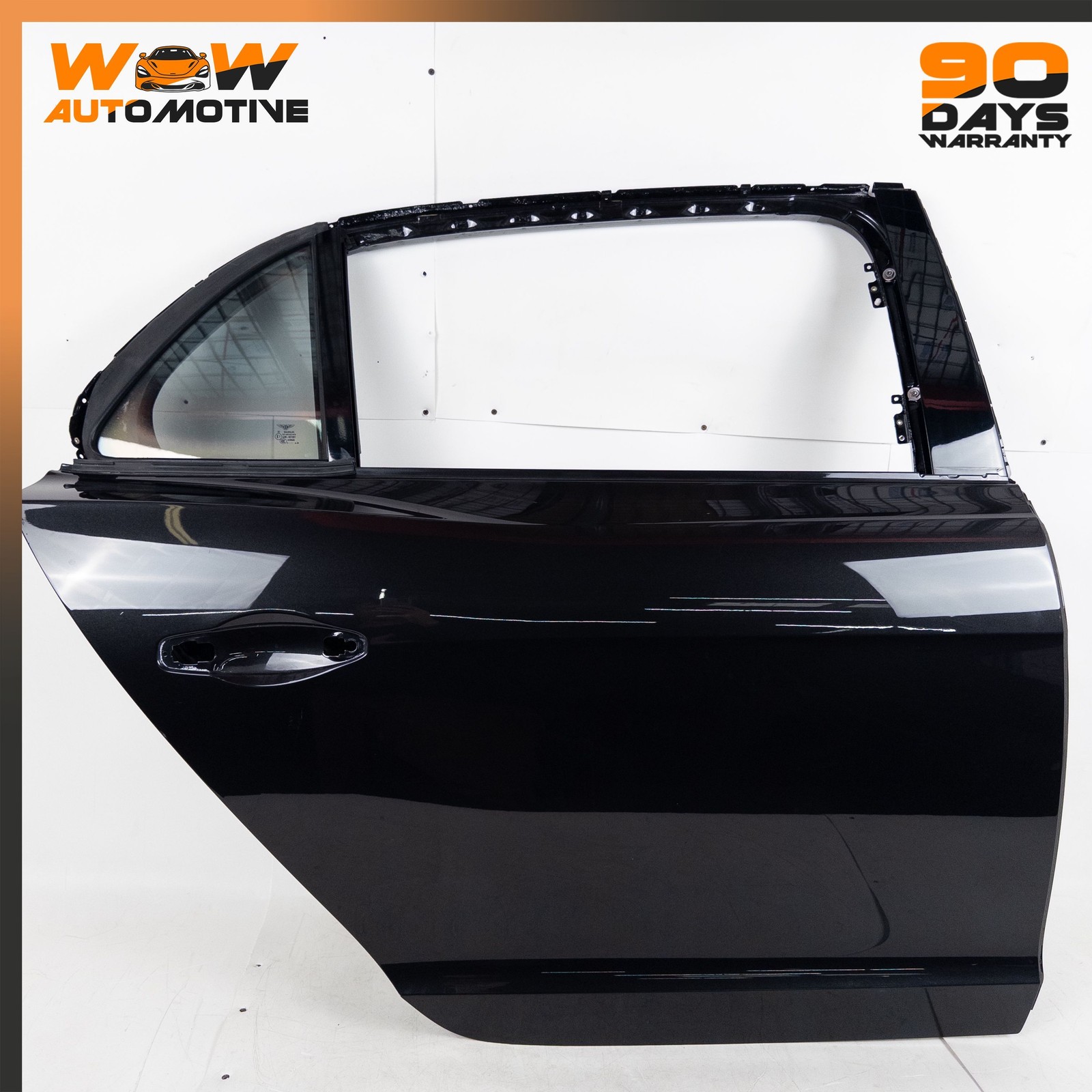14-19 BENTLEY FLYING SPUR REAR RIGHT PASSENGER SIDE DOOR SHELL PANEL BLACK OEM