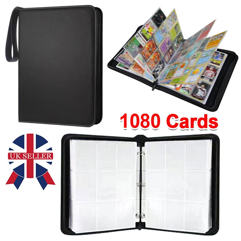 1080 Pockets Trading Cards Album Folder Card Binder Holder for Pokemon Card UK
