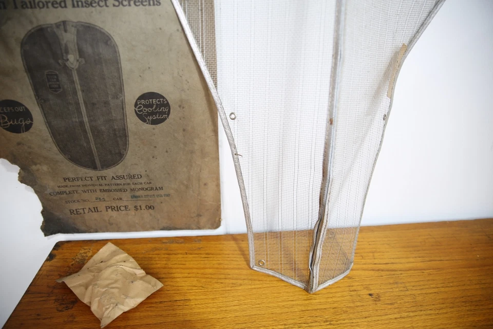 De colección Lincoln Zephyr 1936 37 Radiador Parrilla Pantalla Cubierta Coche Camión Accesorio Nuevo de Lote Antiguo Foto 4 de 4