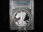 2021 Silver American Eagle Type 2 PCGS MS70 DCAM BlueLabel