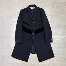 20aw COMME des GARCONS Mixed Material Docking Long Coat XS